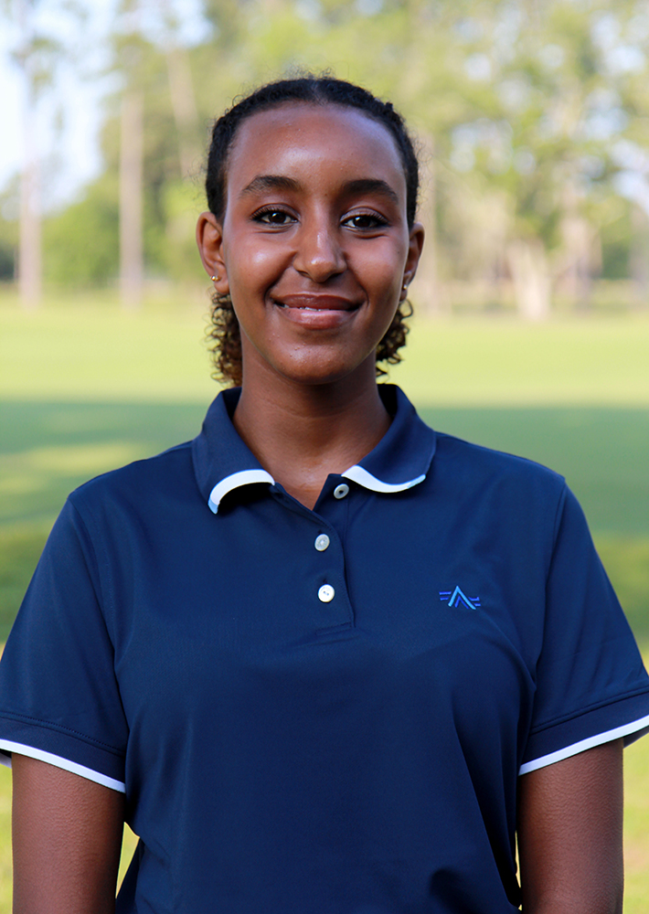 Salma Ibrahim is pictured during the 2023 Congaree Global Golf Initiative at Congaree Golf Club in Ridgeland, SC.